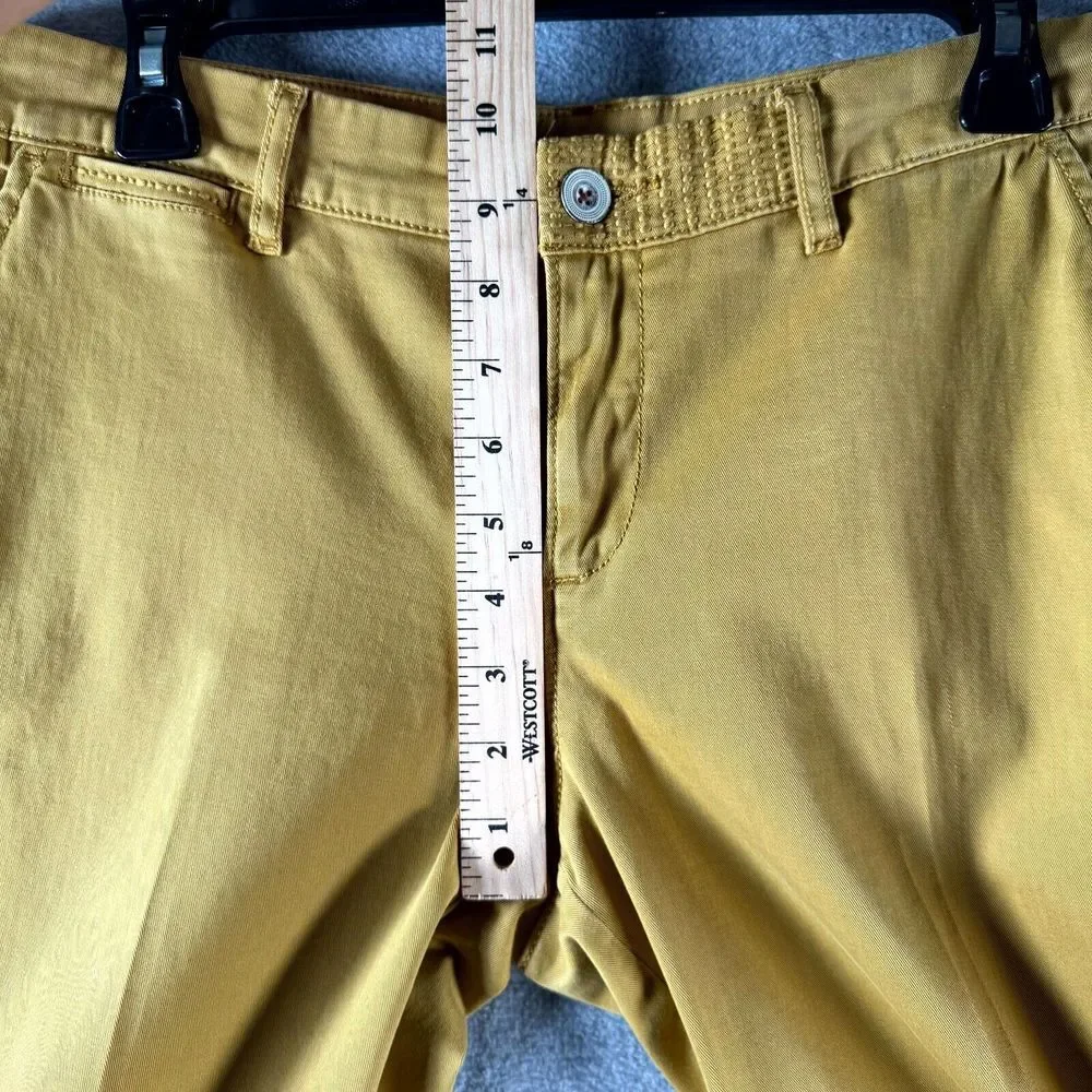 Anthropologie Pilcro and The Letterpress Stet Pants Women's 30 Mustard Mid Rise‎